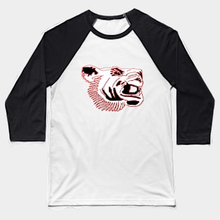 Chinese Tiger Head pixel art Baseball T-Shirt